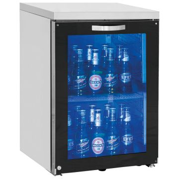 Barkühlschrank links mit 1 Glasflügeltür, 30/50 Flaschen