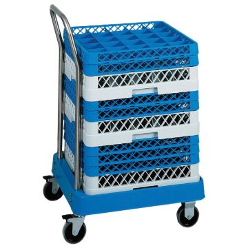 Transportwagen mit Griff für Spülmaschinenkörbe, 500x500 mm