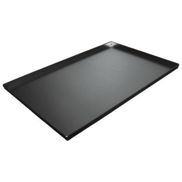 Backblech aus Aluminium, 600x400 mm - 4 Seiten 90°, doppelte thermoplastische Antihaftbeschichtung
