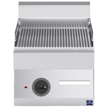 Elektro-Grillplatte, Tischmodell, gerillt
