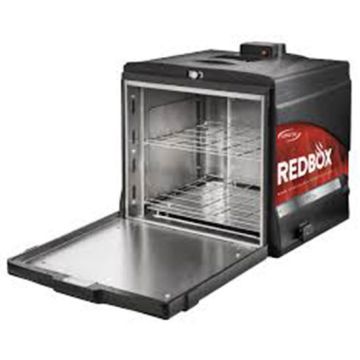 Isolierte Thermobox Redbox mit Batterie und Car-Docking Station für 12 Pizzen 33x33 cm
