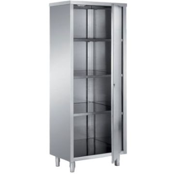 Hochschrank mit Flügeltür und 3 Borde, 600x600 mm