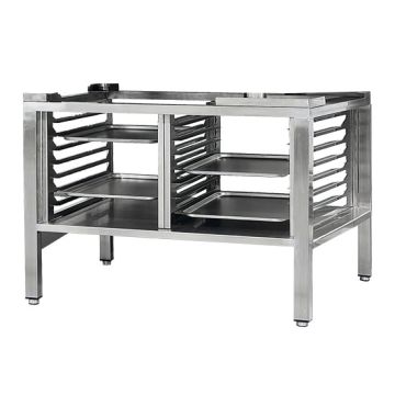 Untergestell mit Führungsschienen für 10x GN 2/1 Öfen