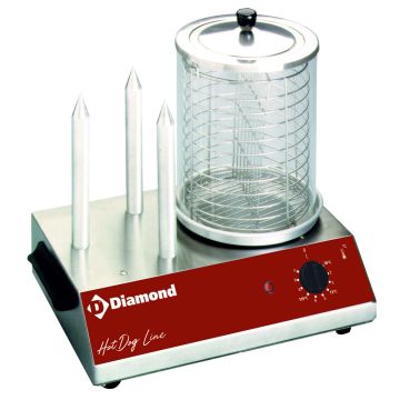 Würstchenwärmer elektro mit 3 Heizspießen. (440x300x400mm)