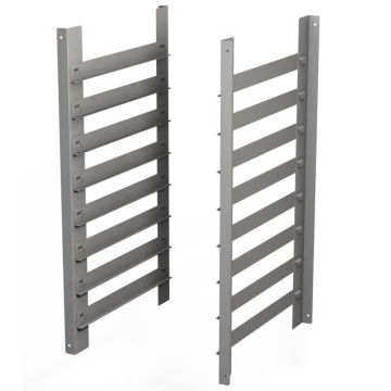 Blechstruktur (460x340 mm), 8 Ebenen, für untergestell (490x90x490mm)