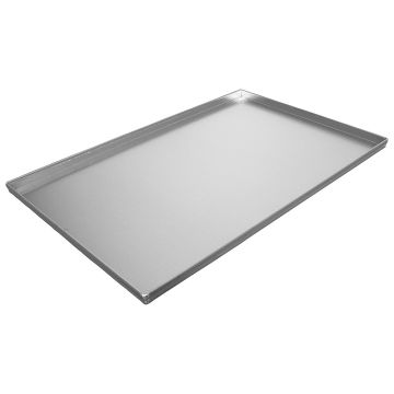 Backblech aus Aluminium unbeschichtet, 600x400 mm - 4 Seiten 90°