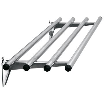 Klappbare gerade Tablettrutsche, rohrförmig, B=2200 mm