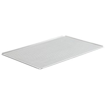 Backblech aus Aluminium unbeschichtet, GN 1/1 - 4 Seiten 45°, gelocht