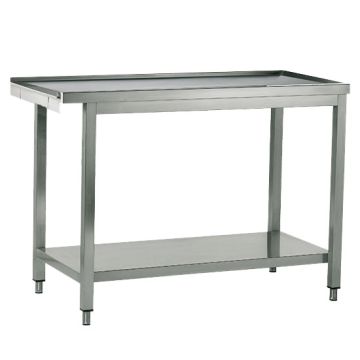 Zulauftisch oder Auslauftisch für Korbdurchschubspüler, B=1200 mm