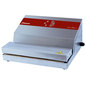 Vakuum-Maschine Edelstahl, Pumpe 16 L/Min., Schweißen 330 mm