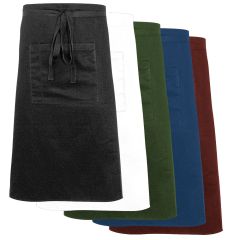 Nino Cucino Bistroschürze mit Tasche, Mischgewebe, bordeauxrot, L. 70 cm