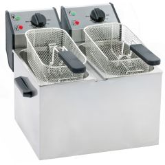 ROLLER GRILL Fritteuse mit zwei Becken, 2 x 5 Liter