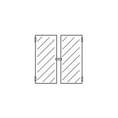 KSF Flügeltür 2-geteilt 660x480mm München 4 Standard