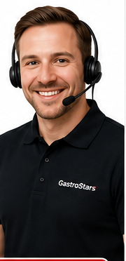GastroStars-Berater mit Headset